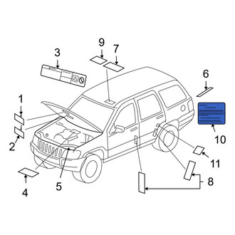 Jeep OE - Caution Label