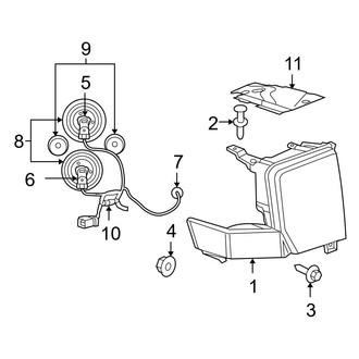 Jeep OE - Front Lamps - Headlamp Components