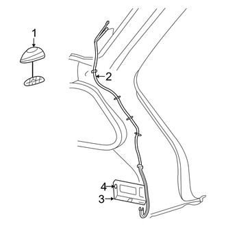 Jeep OE - Electrical - Antenna (With Satellite Radio)