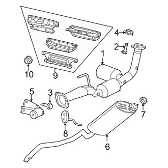 Jeep OE - Exhaust System - Exhaust Components (3.7L)