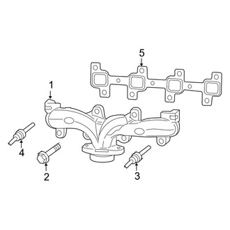 Jeep OE - Exhaust System - Exhaust Manifold (4.7L)