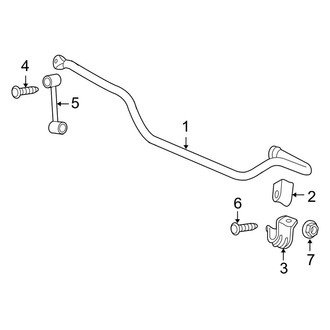 Jeep OE - Front Suspension - Stabilizer Bar & Components