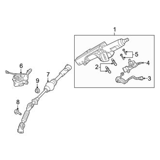 Jeep OE - Steering Column - Shaft & Internal Components