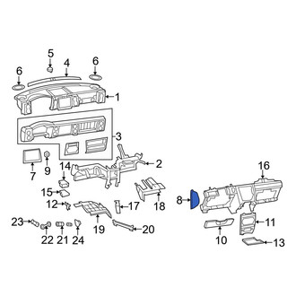 Jeep OE - Left Instrument Panel Side Cover