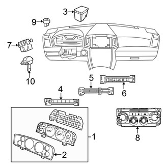 Jeep OE - Instrument Panel - Cluster & Switches (Limited / Overland / Sport)