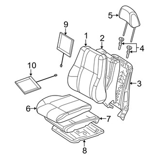 Jeep OE - Seats & Tracks - Front Seat Components (With Cloth), (Sport)