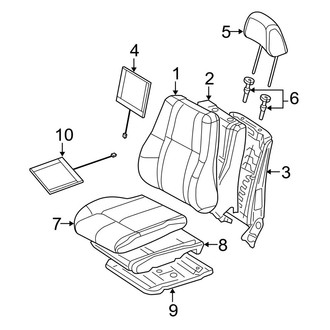 Jeep OE - Seats & Tracks - Front Seat Components (With Leather)