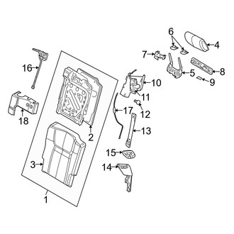 Jeep OE - Seats & Tracks - Third Row Seats (Seat Back Components)