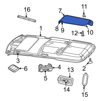 Jeep OE - Left Sun Visor