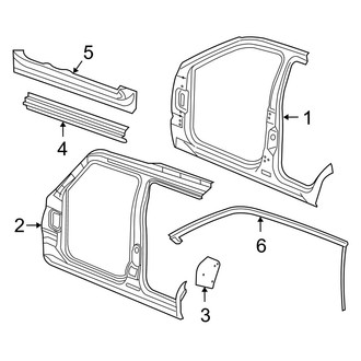 Jeep OE - Pillars, Rocker & Floor - Aperture Panel
