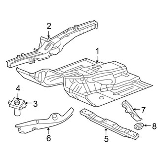 Jeep OE - Pillars, Rocker & Floor - Floor & Rails