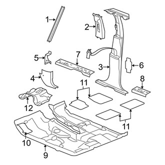 Jeep OE - Pillars, Rocker & Floor - Interior Trim