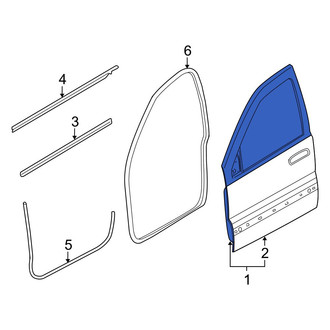 Jeep OE - Front Right Door Shell