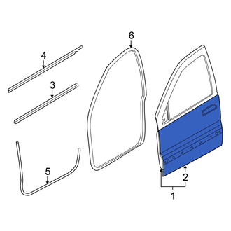 Jeep OE - Front Left Outer Door Outer Panel
