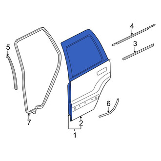 Jeep OE - Rear Left Door Shell