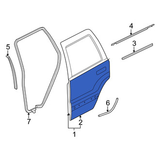 Jeep OE - Rear Left Outer Door Outer Panel