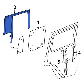 Jeep OE - Rear Right Lower Window Channel