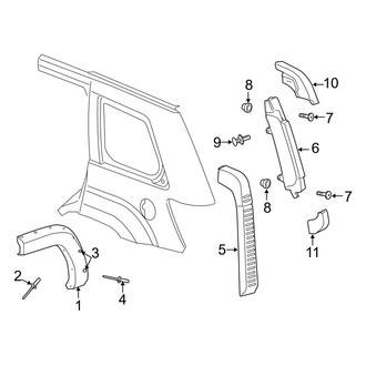 Jeep OE - Quarter Panel - Exterior Trim