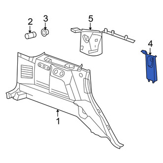 Jeep OE - Left Body C-Pillar Trim Panel