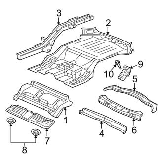 Jeep OE - Rear Body & Floor - Floor & Rails