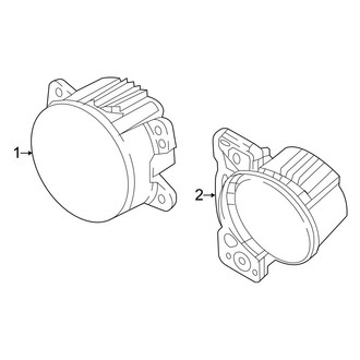 Jeep OE - Front Lamps - Fog Lamps