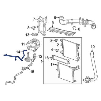 Jeep OE - Upper Engine Coolant Overflow Hose