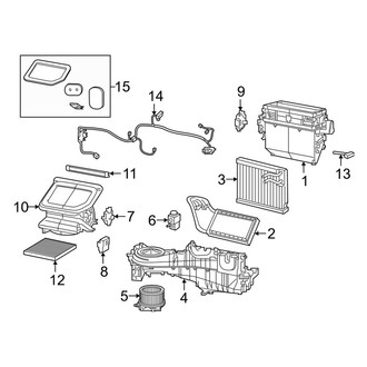 Jeep OE - Air Conditioner & Heater - Evaporator & Heater Components