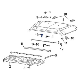 Jeep OE - Front Hood Safety Catch