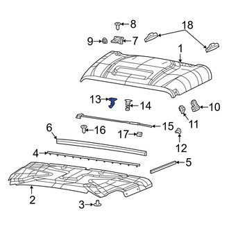 Jeep OE - Front Hood Safety Catch