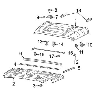 Jeep OE - Hood & Components (Single Air Vent), (Mojave)