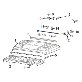 Jeep OE - Front Hood & Trunk Prop Rod