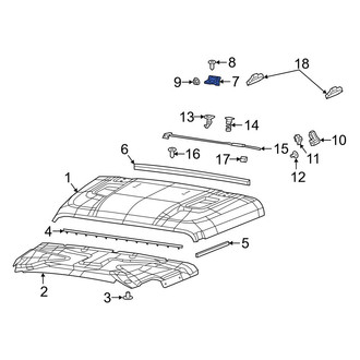Jeep OE - Front Hood Hinge