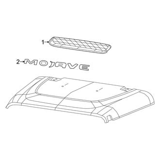 Jeep OE - Hood - Exterior Trim (Single Air Vent), (Mojave)