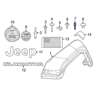 Jeep OE - Fender Flare Clip