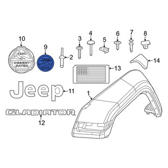 Jeep OE - Front Fender Emblem