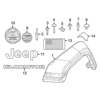 Jeep OE - Fender - Exterior Trim