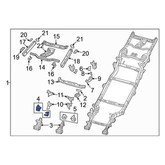 Jeep OE - Front Right Suspension Track Bar Bracket