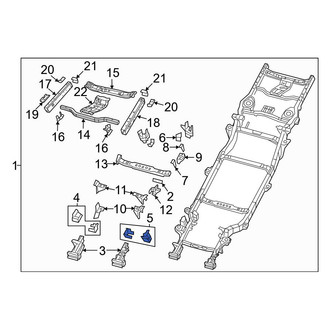 Jeep OE - Front Left Suspension Track Bar Bracket