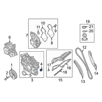 Jeep OE - Lower Engine Timing Cover Seal