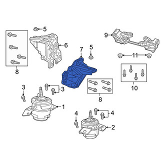 Jeep OE - Left Engine Mount Bracket