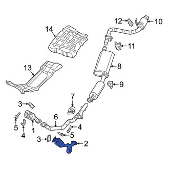Jeep OE - Left Catalytic Converter