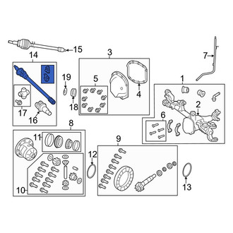 Jeep OE - Rear Right Drive Axle Shaft