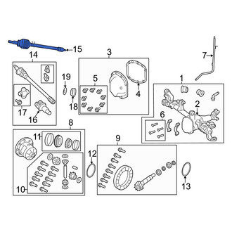 Jeep OE - Front Left Drive Axle Shaft