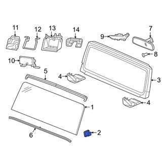 Jeep OE - Front Left Lower Windshield Insulator
