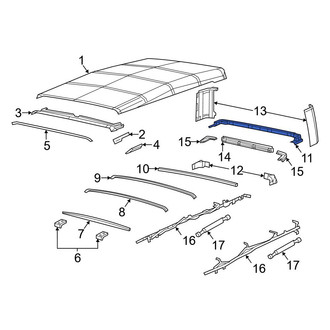 Jeep OE - Roof Panel Weatherstrip