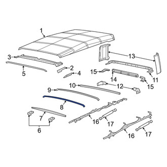 Jeep OE - Rear Roof Bow