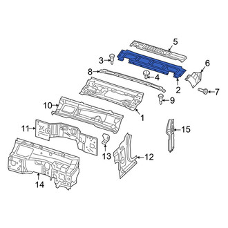 Jeep OE - Front Center Cowl Grille Panel