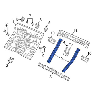 Jeep OE - Rear Right Floor Side Rail