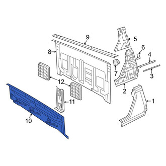 Jeep OE - Rear Truck Cab Back Panel Bracket