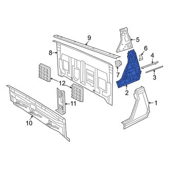 Jeep OE - Rear Left Quarter Panel Reinforcement